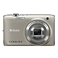Nikon® Coolpix® S3100 14.0-Megapixel Digital Camera, Silver 1 thumbnail image