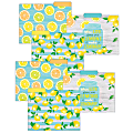 Teacher Created Resources Lemon Zest File Folders, 8-1/2" x 11", Multicolor, 12 Folders Per Pack, Set Of 2 Packs
