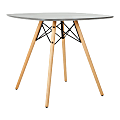Office Star™ Allen Circle Dining Table, 30-7/16”H x 35-7/16”W x 35-7/16”D, Gray 1 thumbnail image