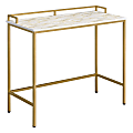 Office Star™ Brighton Rectangle Console Table, 32”H x 36”W x 14”D, Gold