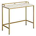 Office Star™ Brighton Rectangle Console Table, 32”H x 36”W x 14”D, Gold 1 thumbnail image