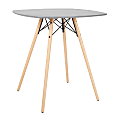 Office Star™ Allen Counter Table, 35-3/4”H x 35-7/16”W x 35-7/16”D, Gray/Natural 1 thumbnail image