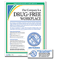 ComplyRight™ Drug-Free Workplace Poster And Sticker Bundle, English