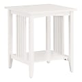 Office Star™ Sierra Rectangular Coffee Table, 24-1/4”H x 20”W x 20”D, White 1 thumbnail image