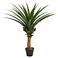 Nearly Natural 42" Artificial Agave Plant With Pot, Green/Black 1 thumbnail image