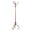 Southern Enterprises Multipurpose Decorative Coat Rack, Lourdes Hall Tree, 71"H x 20 1/2"W x 17 1/2"D, Bronze