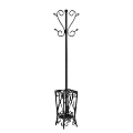 Southern Enterprises Multipurpose Decorative Coat Rack, Hall Tree, 69"H x 13"W x 13"D, Black