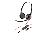 Poly Blackwire 3225 - 3200 Series - headset - on-ear - wired - USB, 3.5 mm jack 1 thumbnail image