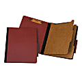 Office Depot® Brand Pressboard Classification Folder, 2 Dividers, 6 Partitions, 1/3 Cut, Letter Size, 30% Recycled, Red/Brown
