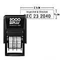 Custom 2000 Plus® PrintPro™160D Self-Inking Micro Dater/Date Stamp, 1 Or 2 Color, 9/16" x 1-1/8"" Rectangle