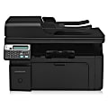 HP LaserJet Pro M1210 M1217NFW Laser Multifunction Printer - Monochrome - Copier/Fax/Printer/Scanner - 19 ppm Mono Print - 600 x 600 dpi Print - Manual Duplex Print - 1200 dpi Optical Scan - 150 sheets Input - Fast Ethernet - Wireless LAN 1 thumbnail image