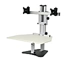 Ergo Desktop Kangaroo Elite 28"W Adjustable Height Desk Converter, Putty