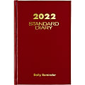 AT-A-GLANCE® 2022 Standard Diary With Daily Reminder, 5 1/2" x 8", Red 1 thumbnail image
