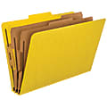 Pendaflex® PressGuard® Color Classification File Folder, 8 1/2" x 14", Legal Size, 65% Recycled, Yellow, Box Of 10