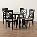 Baxton Studio Thea Modern 5-Piece Dining Set, Beige/Dark Brown 1 thumbnail image