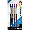 Pilot Precise V10 Retractable Rolling Ball Pens, Bold Point, 1.0 mm, Assorted, Pack Of 4 Pens