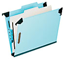 Pendaflex® Hanging Classification Folders, 1 Divider, 4 Partitions, Letter Size, Blue 1 thumbnail image