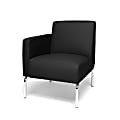 OFM Triumph Series Right Arm Modular Lounge Chair, Black/Chrome 1 thumbnail image