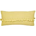 Dormify Harper Tassel Lumbar Pillow Cover, Sunshine