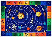 Carpets for Kids® Premium Collection Milk Play Literacy Classroom Rug, 8'4" x 11'8", Blue 1 thumbnail image
