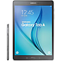 Samsung Galaxy Tab A SM-P550 16 GB Tablet - 9.7" 4:3 Multi-touch Screen - 1024 x 768 - Plane to Line (PLS) Switching - Qualcomm APQ8016 Quad-core (4 Core) 1.20 GHz - 1.50 GB - Android 5.0 Lollipop - Smoky Titanium 1 thumbnail image