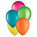 Amscan Summer Latex Balloons, Multicolor, 15 Balloons Per Pack, Case Of 6 Packs