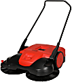 Bissell BG-497 Triple Brush Push Sweeper, 40” x 37”, Red