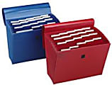 Wilson Jones® ColorLife® Insertable Tab Expanding File With Flap, 21 Pockets, Letter Size, 50% Recycled, Dark Blue 1 thumbnail image