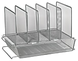 OfficeMax® Brand Mesh Stacking Desk Sorter, Silver 1 thumbnail image