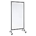 Lorell® 2-Sided Magnetic Dry-Erase Whiteboard Easel, 82 1/2" x 37 1/2", Metal Frame With Black Finish
