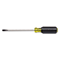 Klein Tools 1/4" Cabinet Tip Heavy Duty Round Shank Screwdriver, 4"