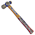 Vaughan Commercial Ball Pein Hammer, Hickory Handle, 12 in, Forged Steel 12 oz Head 1 thumbnail image