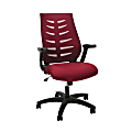 OFM Core Collection Model 530 Mesh Mid-Back Office Chair, Burgundy/Black