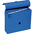 Wilson Jones® ColorLife® Insertable-Tab Expanding Wallet, 5 Pockets, Letter Size, Dark Blue