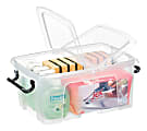 CEP Strata Smart Storemaster Storage Box With Butterfly Closure, 12 Liters, Clear