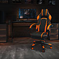 Flash Furniture X40 Gaming Chair With Fully Reclining Back And Arms, Black/Orange 1 thumbnail image
