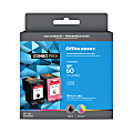 Office Depot® Brand Remanufactured Black And Tri-Color Ink Cartridge Replacement For HP 60, Pack Of 2, OD60KC