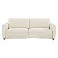 Lifestyle Solutions Serta Douglas Convertible Sofa, 34-1/3"H x 91-3/4"W x 42-7/8"D, Ivory/Natural