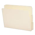 Smead® Manila Single-Ply End-Tab Folders, Letter Size, 1/3 Cut, Pack Of 100