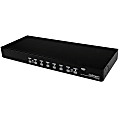 StarTech.com 8 Port 1U Rack mount USB PS/2 KVM Switch with OSD