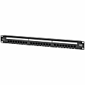 Eaton Tripp Lite Series Cat6 24-Port Patch Panel - PoE+ Compliant, 110/Krone, 568A/B, RJ45 Ethernet, 1U Rac - N252P24 1 thumbnail image