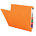 Smead® Color End-Tab Folders, Straight Cut, Letter Size, Orange, Box Of 100 1 thumbnail image