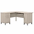 Bush Business Furniture Somerset 60"W L-Shaped Corner Desk With Storage, Sand Oak, Standard Delivery