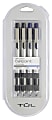 TUL® BP Series Retractable Ballpoint Pens, Medium Point, 1.0 mm, Silver Barrels, Assorted Inks, Pack Of 4 Pens 1 thumbnail image