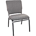 Flash Furniture Advantage Multipurpose Church Chair, Charcoal Gray/Silver Vein 1 thumbnail image