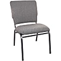 Flash Furniture Advantage Multipurpose Church Chair, Charcoal Gray/Silver Vein