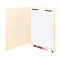 Smead® Reinforced End-Tab Folders, 1 Fastener, Straight Cut, Letter Size, Manila, Box Of 50 1 thumbnail image