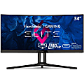 ViewSonic ELITE XG340C-2K 34" 1440p Ultra-Wide QHD Curved Gaming Monitor, FreeSync