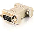 C2G HD15 VGA M/F Port Saver Adapter - 1 x 15-pin HD-15 Male - 1 x 15-pin HD-15 Female - Beige 1 thumbnail image
