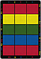Flagship Carpets Learning Grid Carpet, 6' x 8' 4", Multicolor